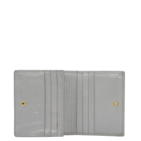 Croco Leather Ladies Sling Wallet - Pearl