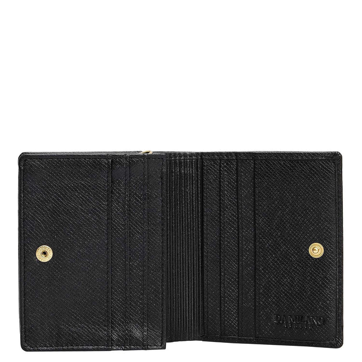 Franzy Leather Ladies Sling Wallet - Black
