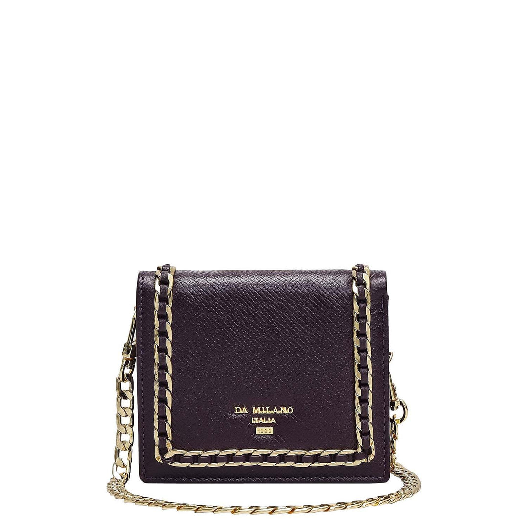 Franzy Leather Ladies Sling Wallet - Grapevine