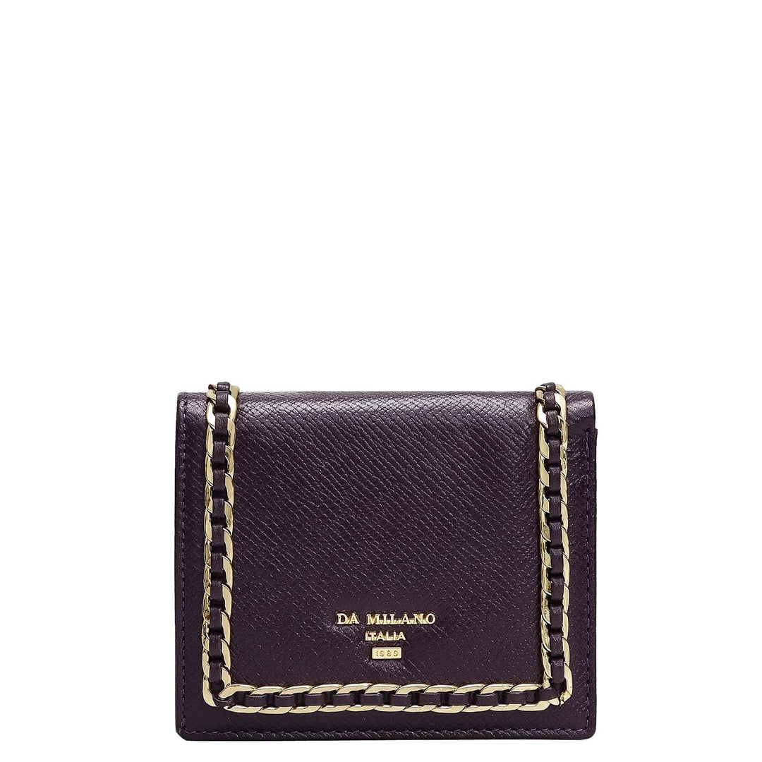 Franzy Leather Ladies Sling Wallet - Grapevine