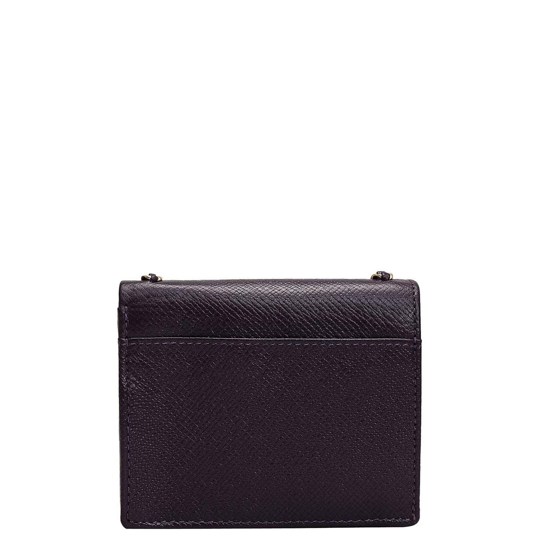 Franzy Leather Ladies Sling Wallet - Grapevine