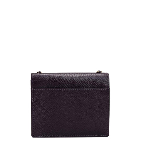 Franzy Leather Ladies Sling Wallet - Grapevine