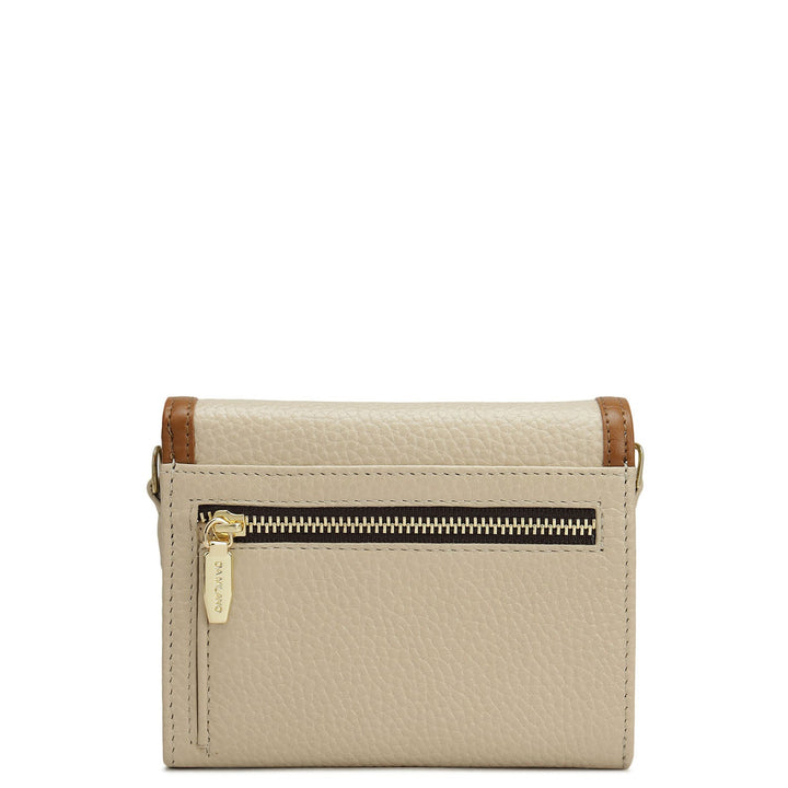 Wax Leather Ladies Wallet - Dove