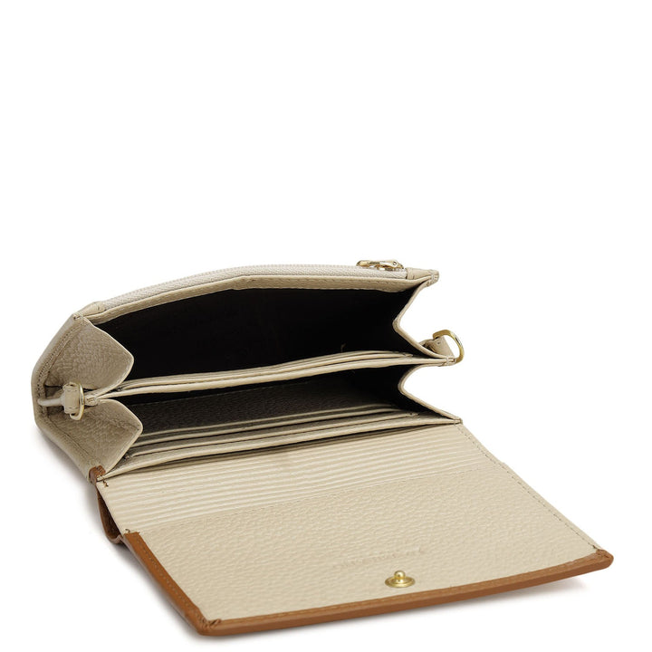 Wax Leather Ladies Wallet - Dove