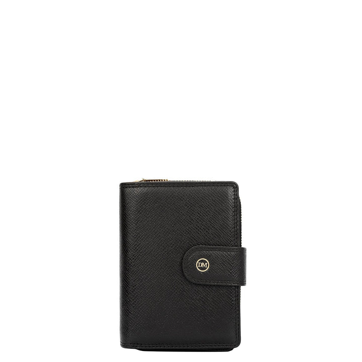Franzy Leather Ladies Wallet - Black