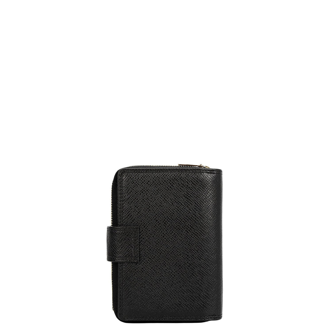 Franzy Leather Ladies Wallet - Black