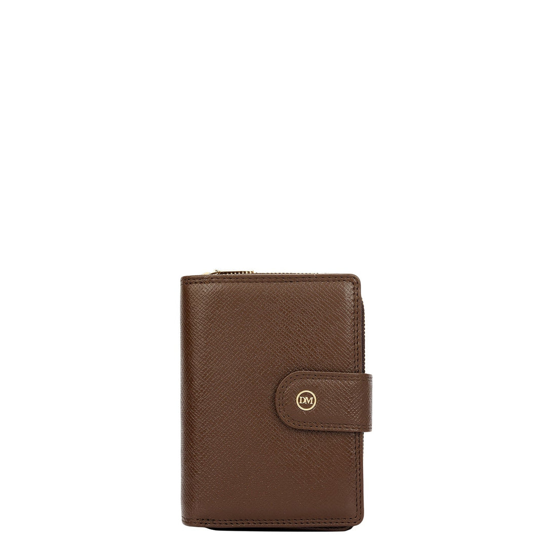 Franzy Leather Ladies Wallet - Walnut