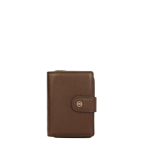 Franzy Leather Ladies Wallet - Walnut