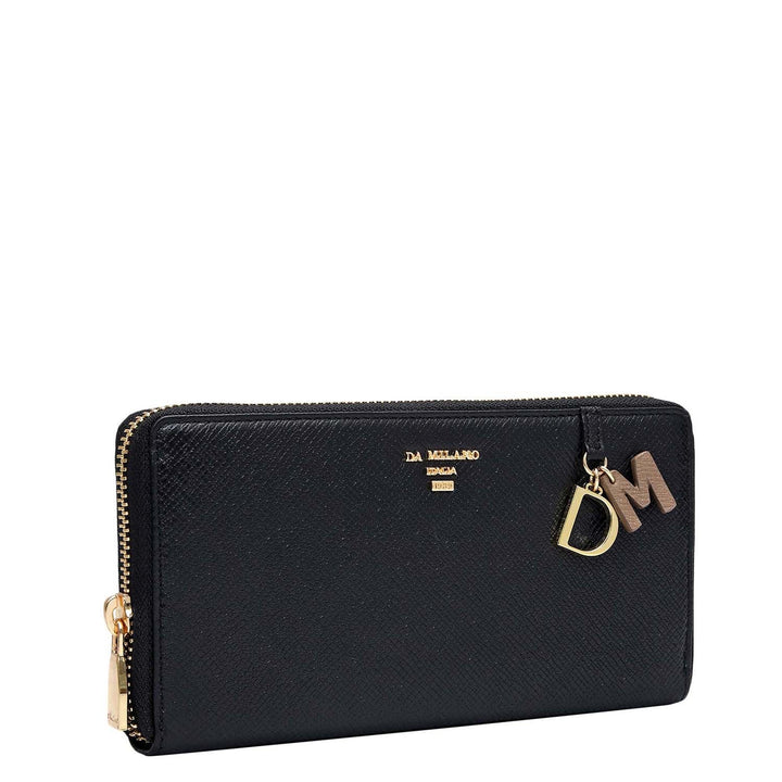 Franzy Leather Ladies Wallet - Black
