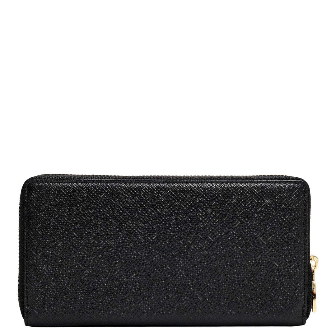Franzy Leather Ladies Wallet - Black