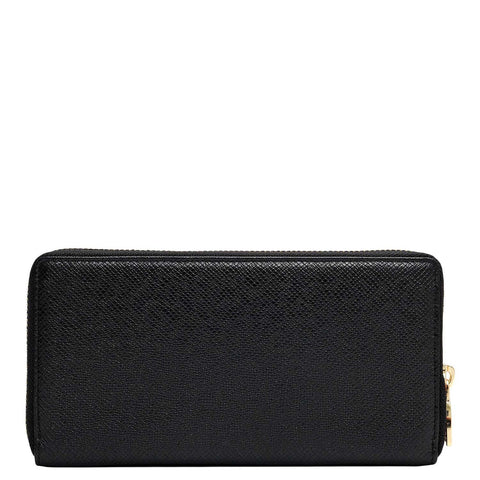 Franzy Leather Ladies Wallet - Black