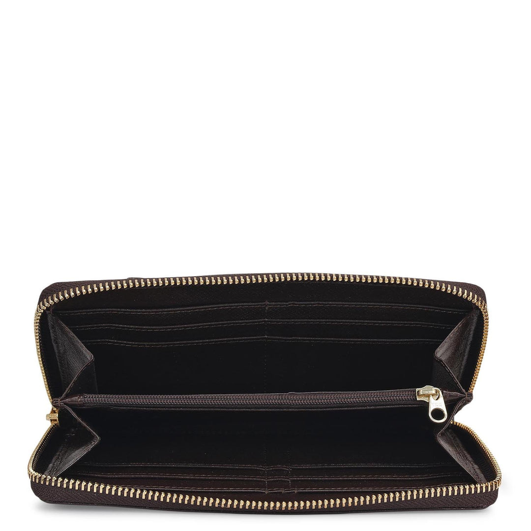 Franzy Leather Ladies Wallet - Chocolate
