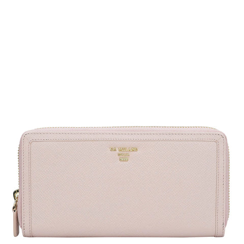 Franzy Leather Ladies Wallet - Blush