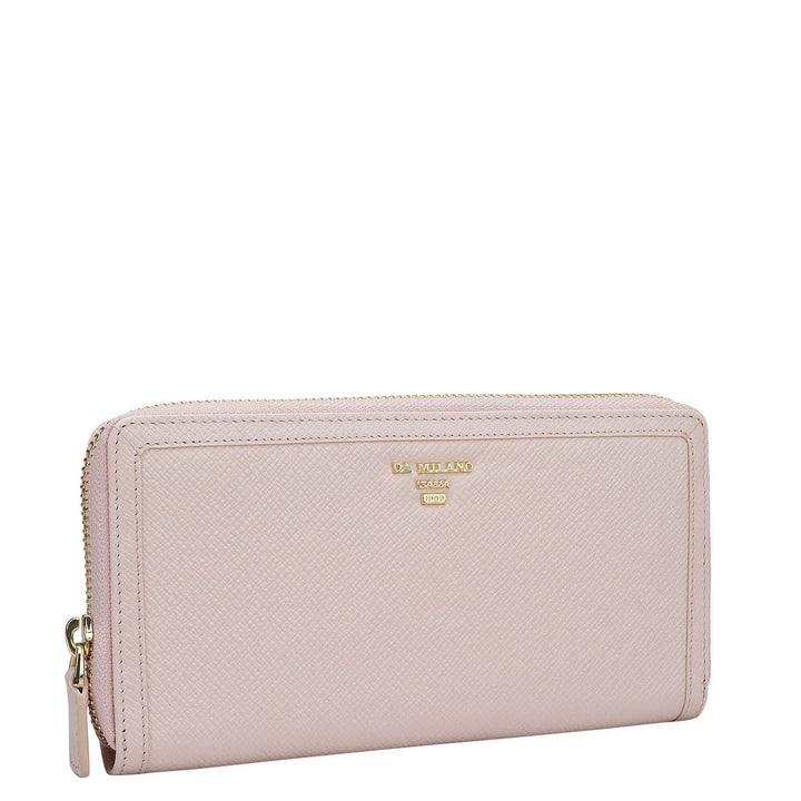 Franzy Leather Ladies Wallet - Blush