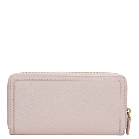 Franzy Leather Ladies Wallet - Blush