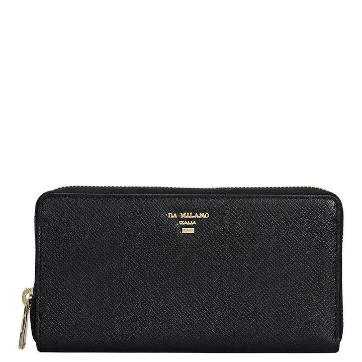 Franzy Leather Ladies Wallet - Black