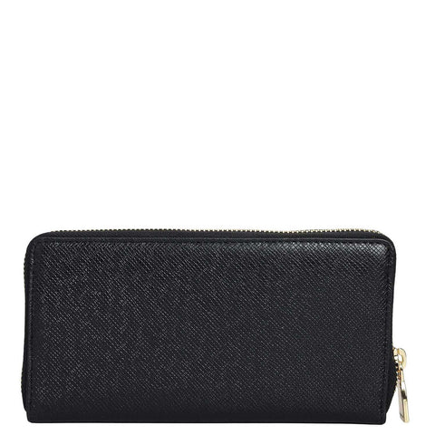 Franzy Leather Ladies Wallet - Black