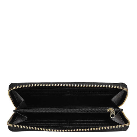 Franzy Leather Ladies Wallet - Black