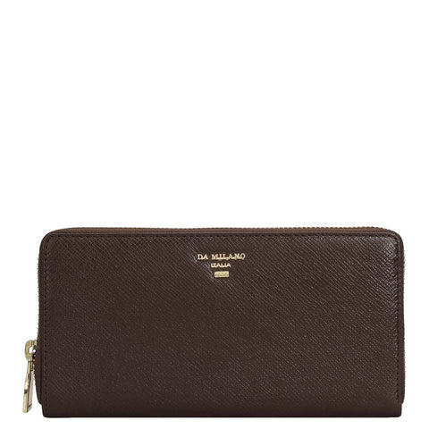 Franzy Leather Ladies Wallet - Walnut