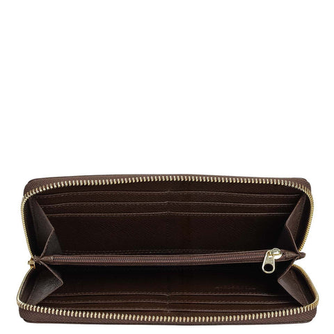 Franzy Leather Ladies Wallet - Walnut