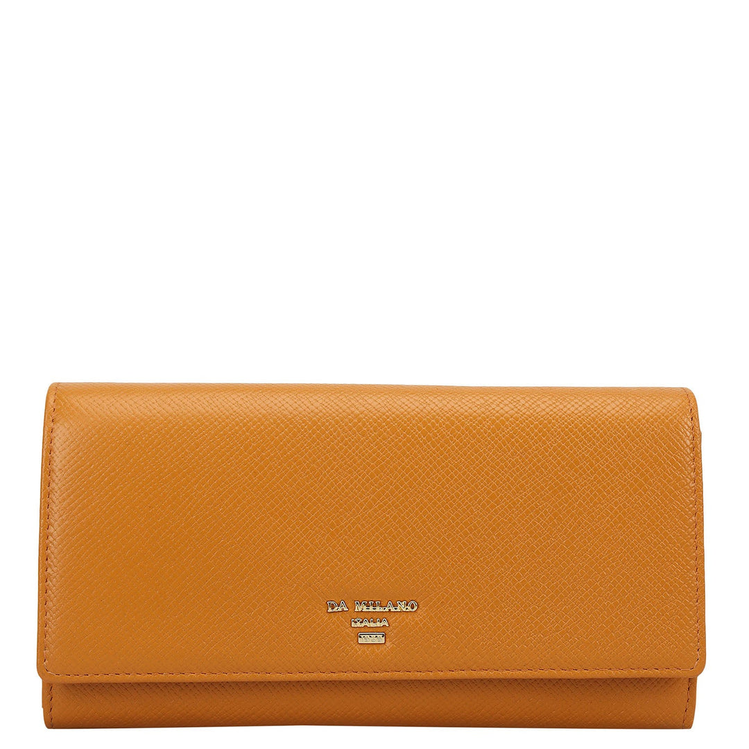 Franzy Leather Ladies Wallet - Flame