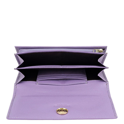 Franzy Leather Ladies Wallet - Purple Haze