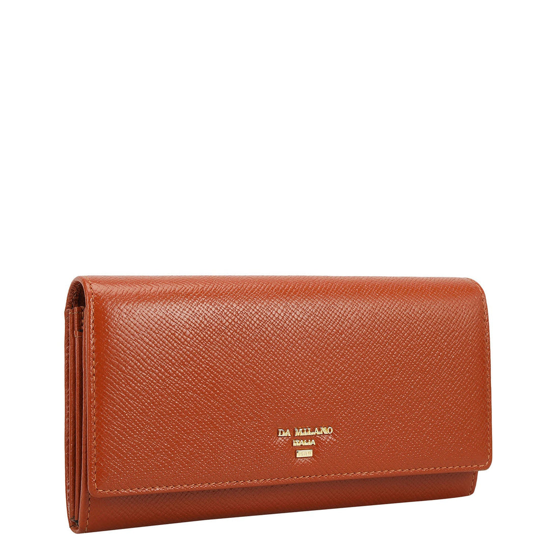 Franzy Leather Ladies Wallet - Rust