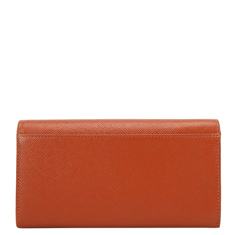 Franzy Leather Ladies Wallet - Rust