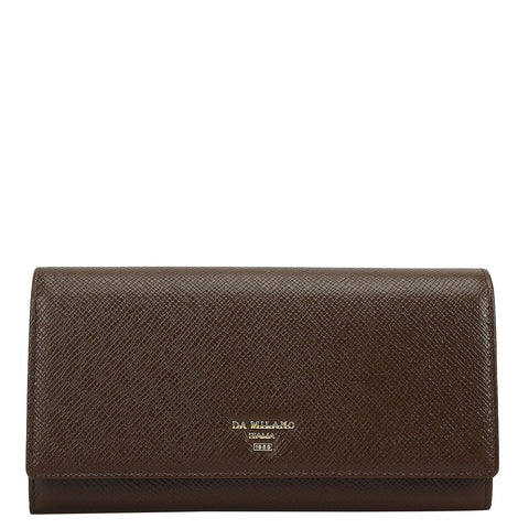 Franzy Leather Ladies Wallet - Walnut