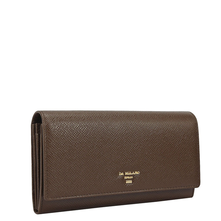 Franzy Leather Ladies Wallet - Walnut