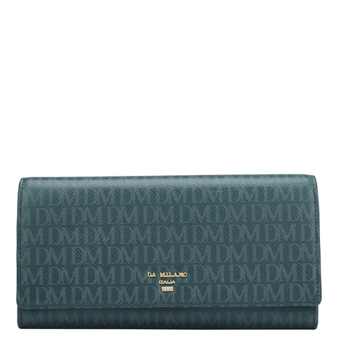 Monogram Leather Ladies Wallet - Octane