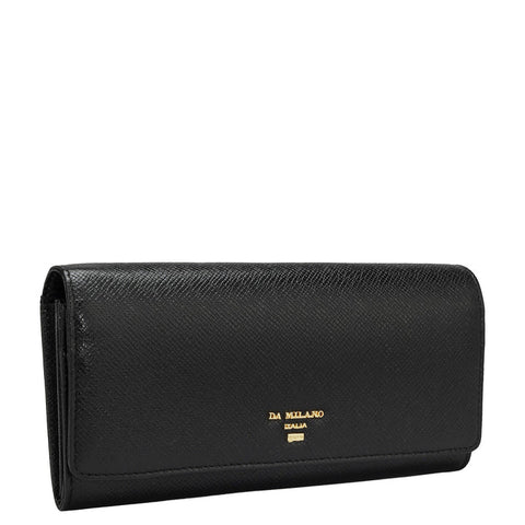 Franzy Leather Ladies Wallet - Black