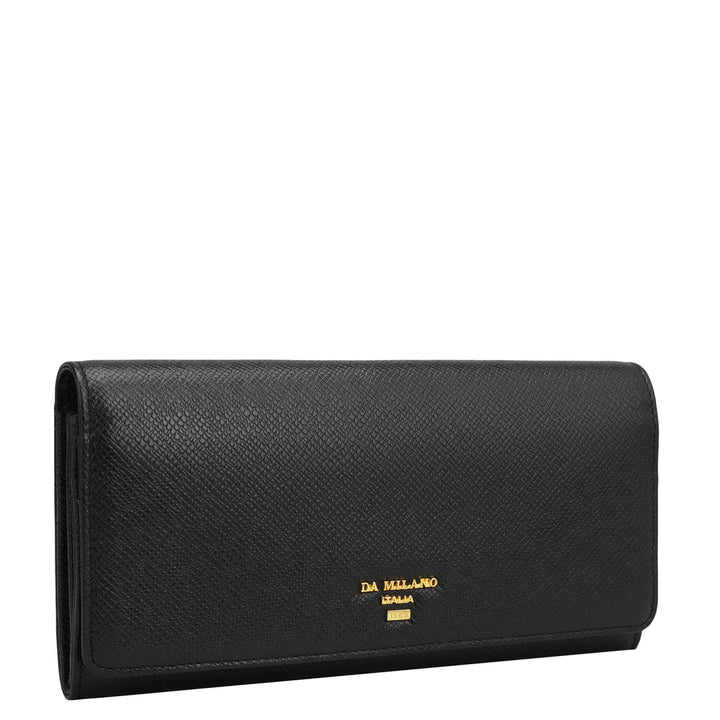 Franzy Leather Ladies Wallet - Black