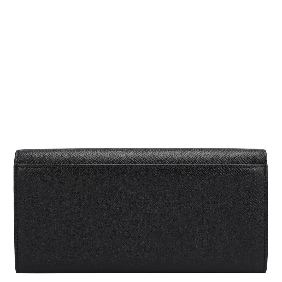 Franzy Leather Ladies Wallet - Black