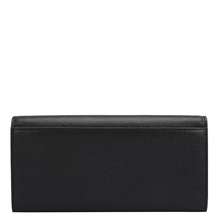 Franzy Leather Ladies Wallet - Black