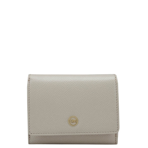 Da Milano Women's Leather Wallet - Franzy Leather Ladies Wallet - Cream
