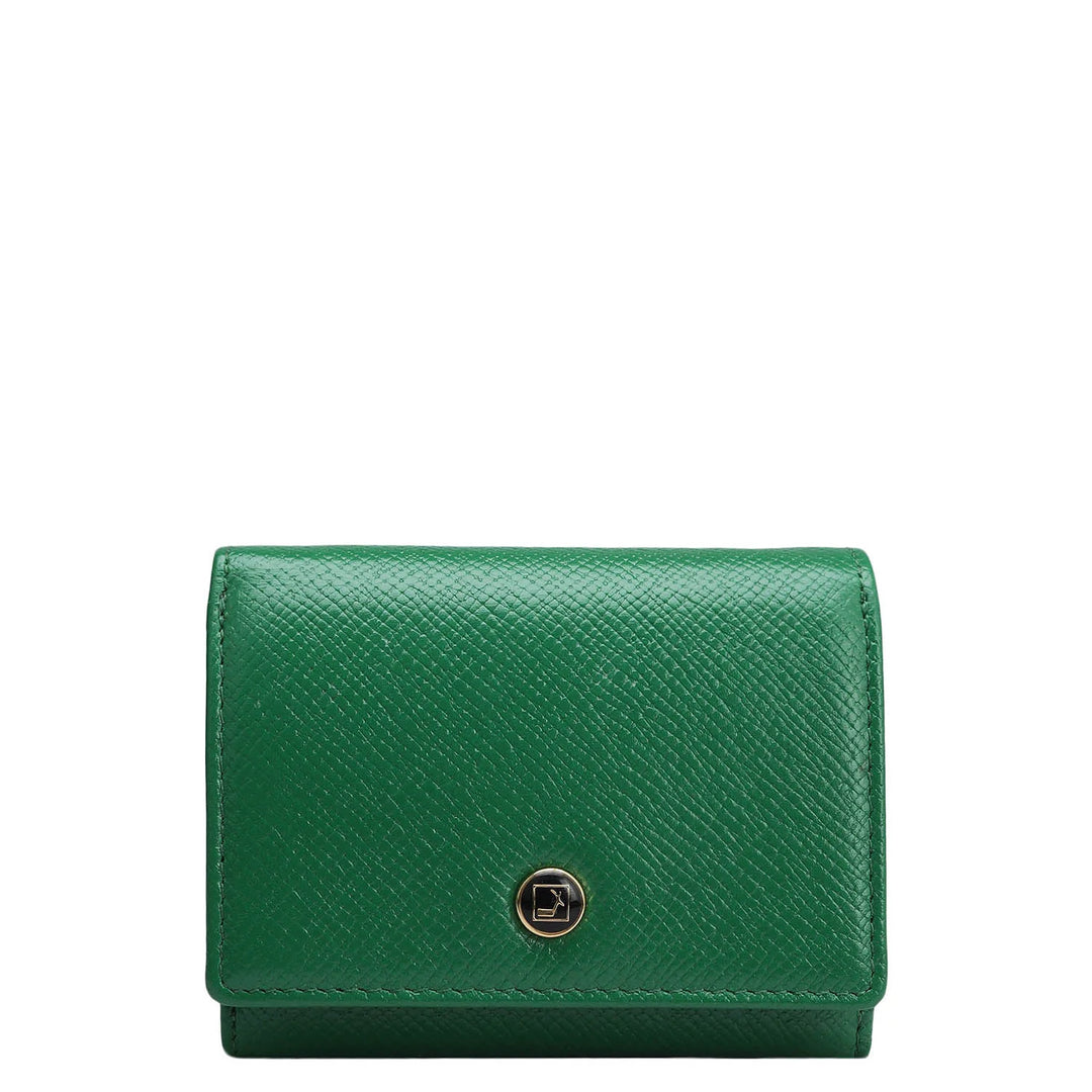 Franzy Leather Ladies Wallet - Emerald Green