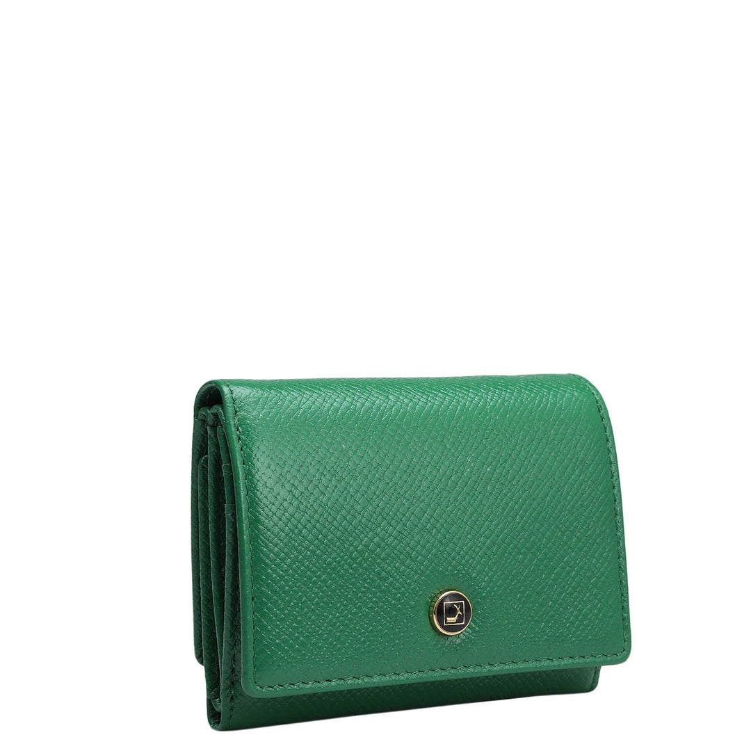 Franzy Leather Ladies Wallet - Emerald Green