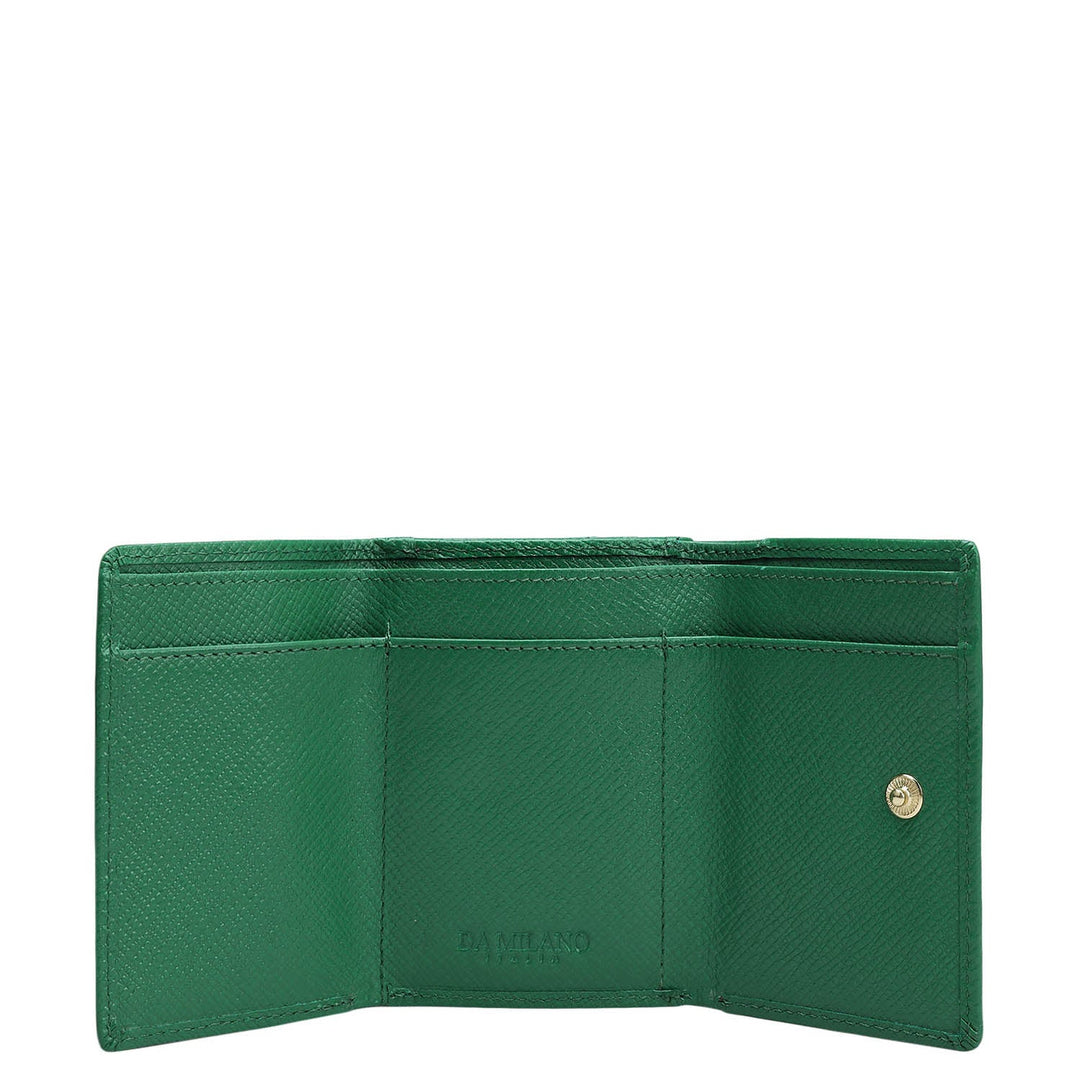 Franzy Leather Ladies Wallet - Emerald Green