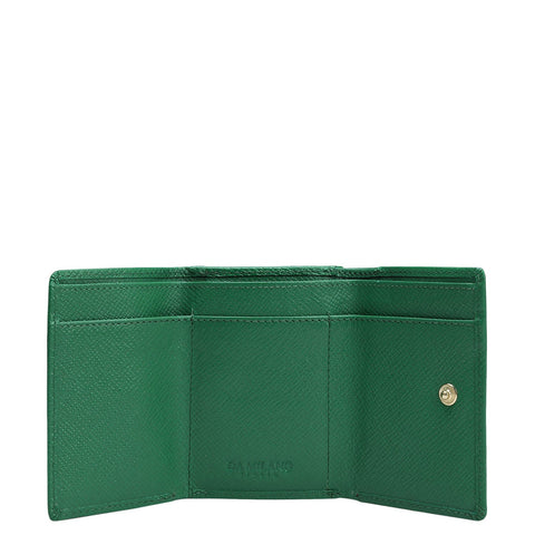 Franzy Leather Ladies Wallet - Emerald Green