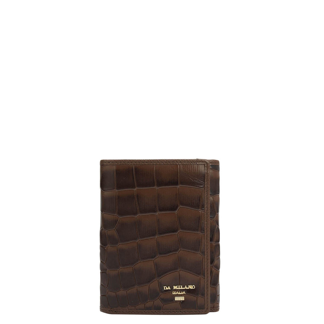 Croco Leather Ladies Wallet - Date