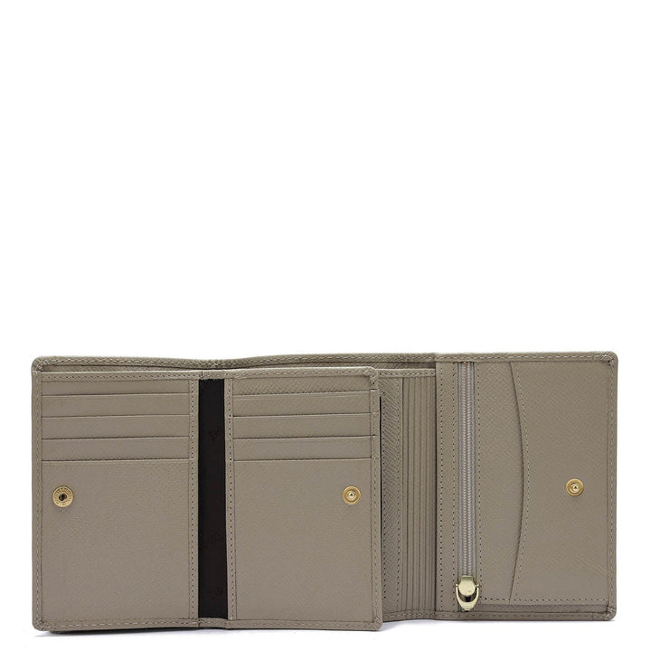 Croco Leather Ladies Wallet - Gold