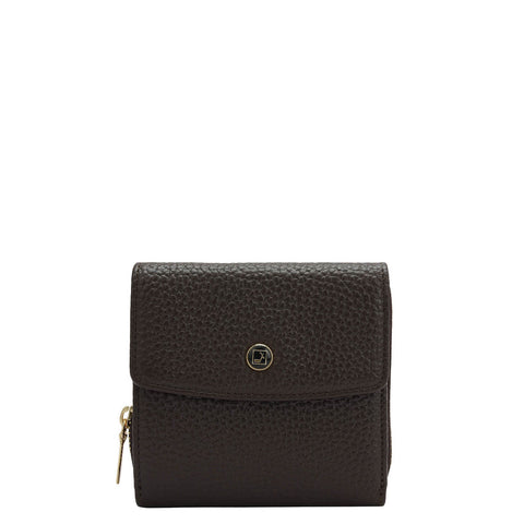 Da Milano Women's Leather Wallet - Wax Leather Ladies Wallet - Date