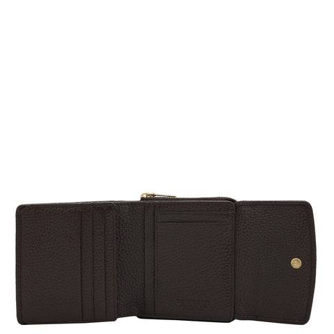 Da Milano Women's Leather Wallet - Wax Leather Ladies Wallet - Date