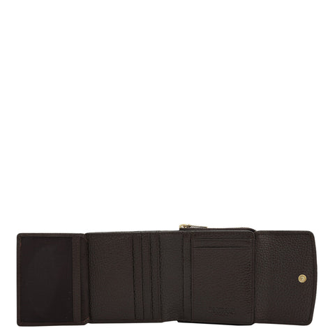 Da Milano Women's Leather Wallet - Wax Leather Ladies Wallet - Date