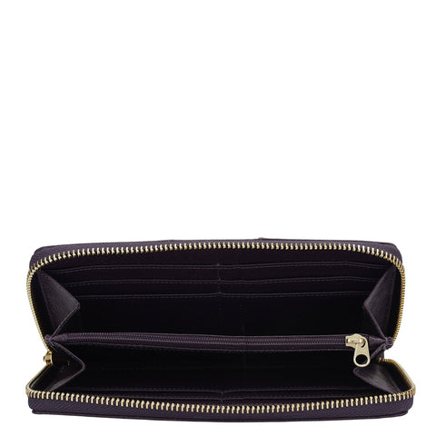 Franzy Leather Ladies Wallet - Grapevine