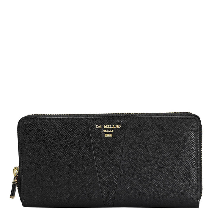 Franzy Leather Ladies Wallet - Black