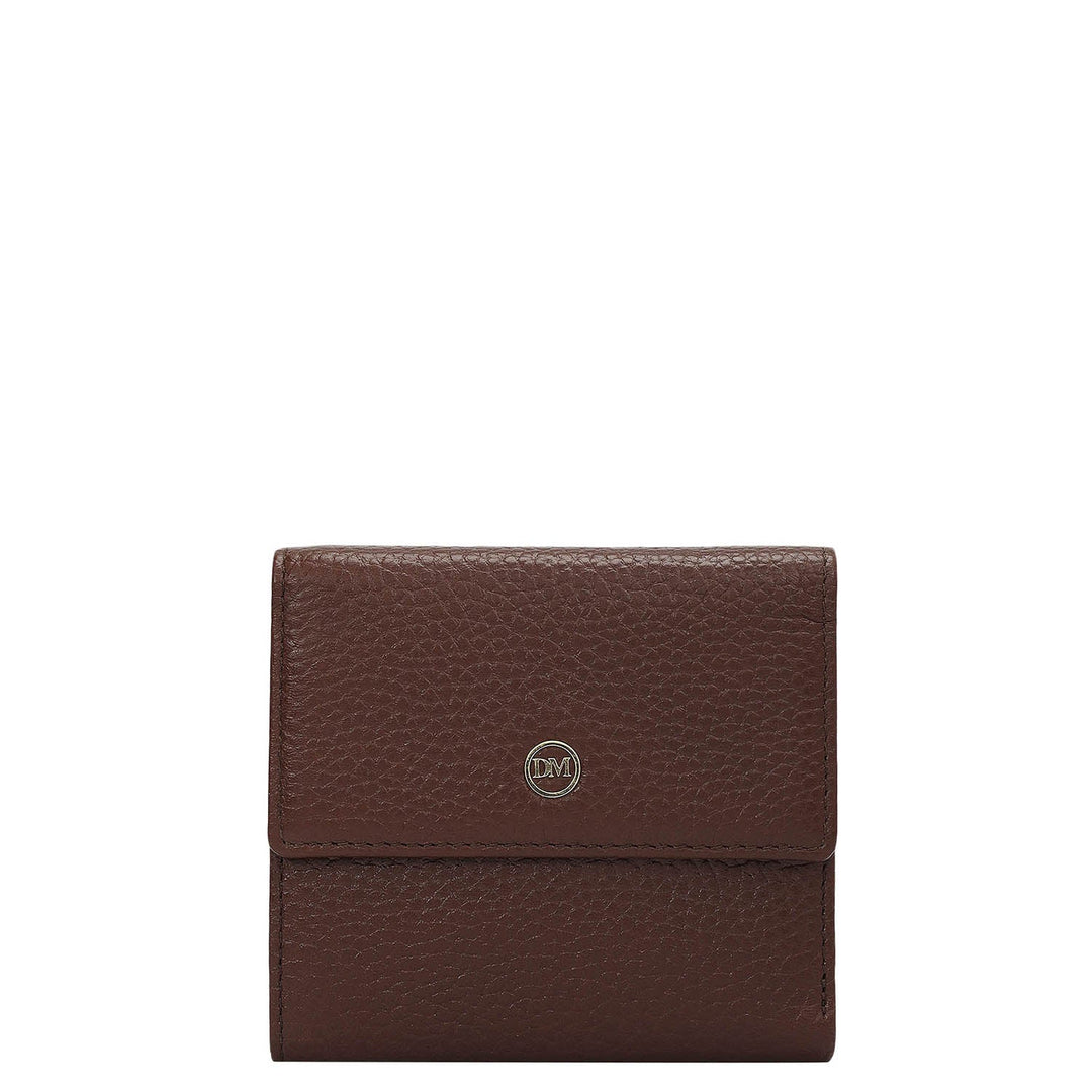 Wax Leather Ladies Wallet - Espresso