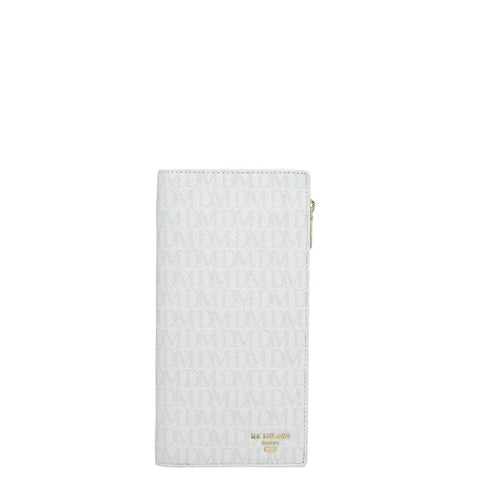 Monogram Leather Ladies Wallet - White