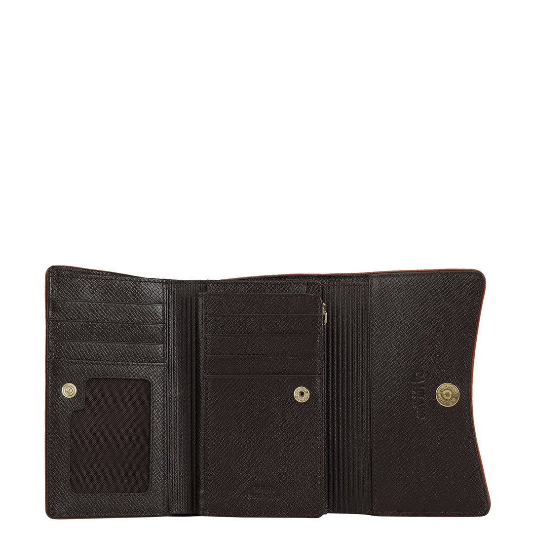 Franzy Leather Ladies Wallet - Chocolate